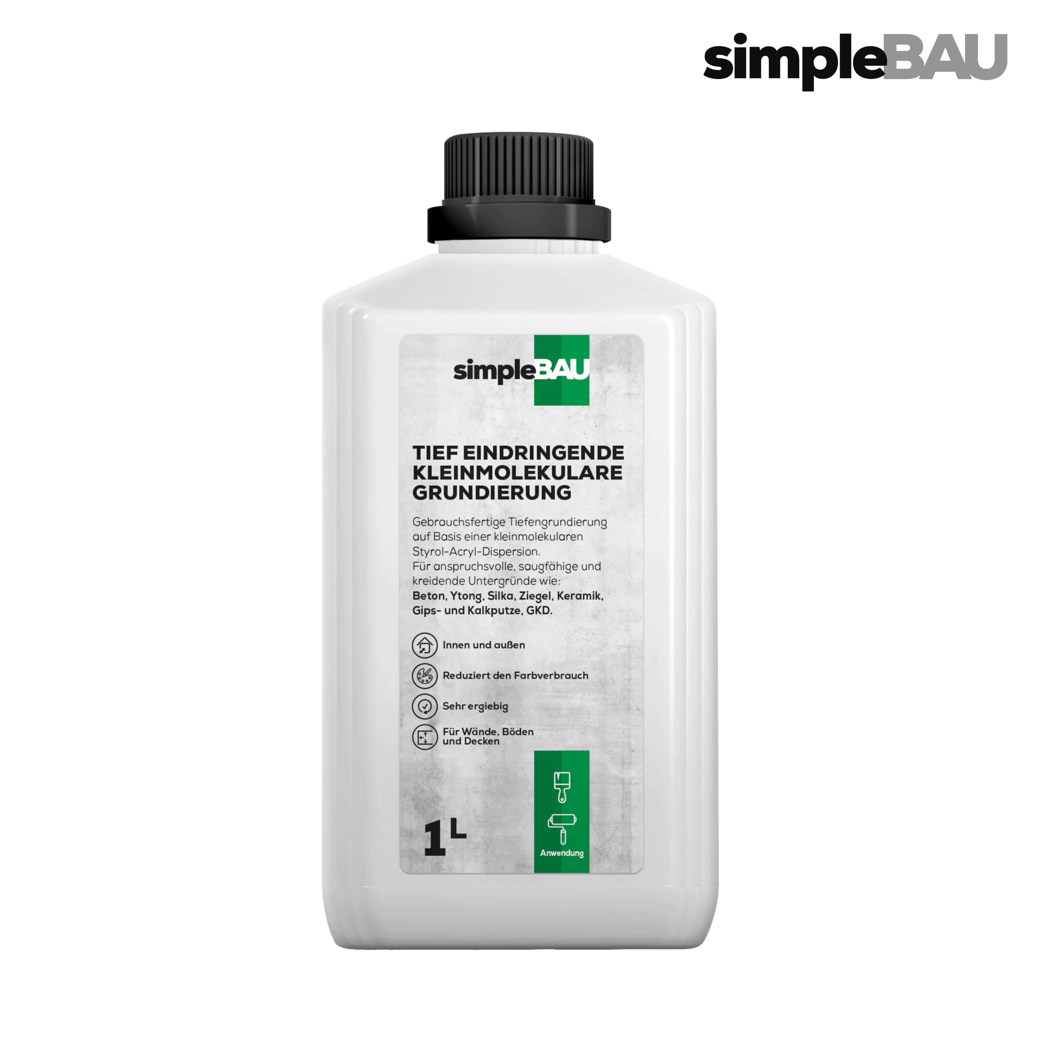 FERTIG-SPACHTEL START&FINISH S1 7KG + TIEFENGRUND 1L spachtelmasse, fertigspachtel weiß innen, spachtelmasse weiß, spachtelmasse weiß innen, gips, reparaturspachtel